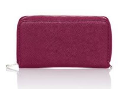 All About The Benjamins Wallet - Crushed Berry Pebble