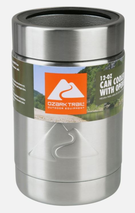Insulated can cooler (Ozark Trail or similar) with custom design